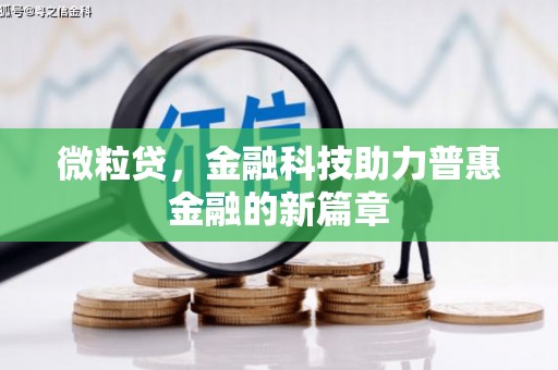 大社微粒贷，金融科技助力普惠金融的新篇章