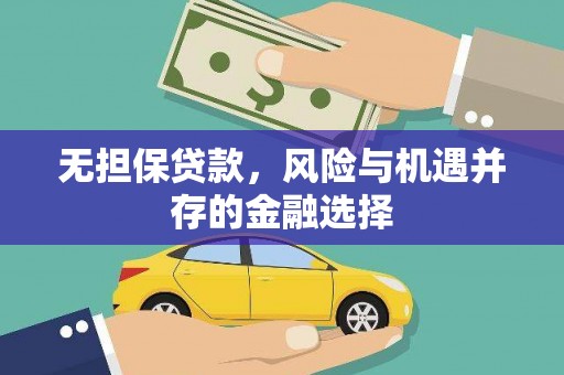 大社无担保贷款，风险与机遇并存的金融选择