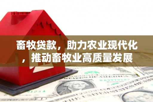 大社畜牧贷款，助力农业现代化，推动畜牧业高质量发展
