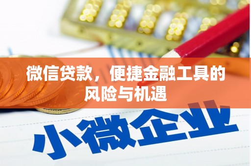 大社微信贷款，便捷金融工具的风险与机遇