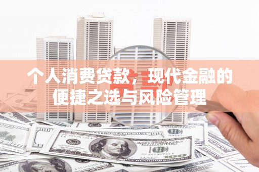 大社个人消费贷款，现代金融的便捷之选与风险管理