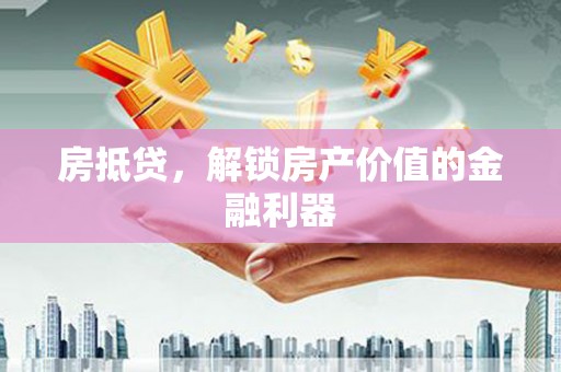 大社房抵贷，解锁房产价值的金融利器