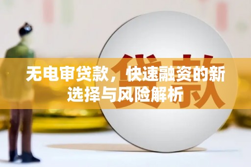 大社无电审贷款，快速融资的新选择与风险解析