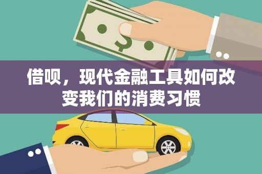 大社借呗，现代金融工具如何改变我们的消费习惯