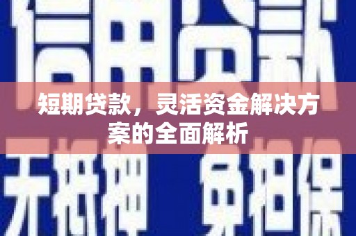 大社短期贷款，灵活资金解决方案的全面解析