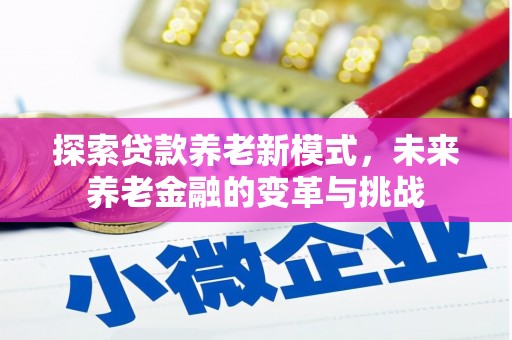 大社探索贷款养老新模式，未来养老金融的变革与挑战