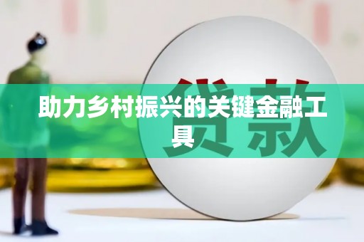 大社助力乡村振兴的关键金融工具