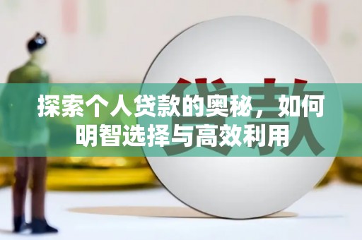 大社探索个人贷款的奥秘，如何明智选择与高效利用