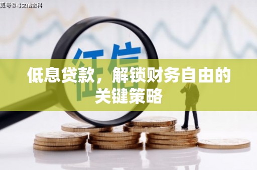 大社低息贷款，解锁财务自由的关键策略
