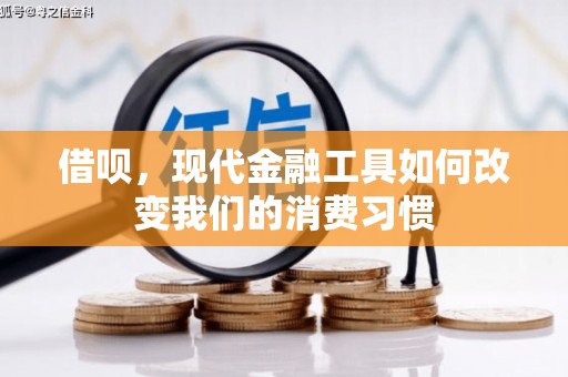 大社借呗，现代金融工具如何改变我们的消费习惯