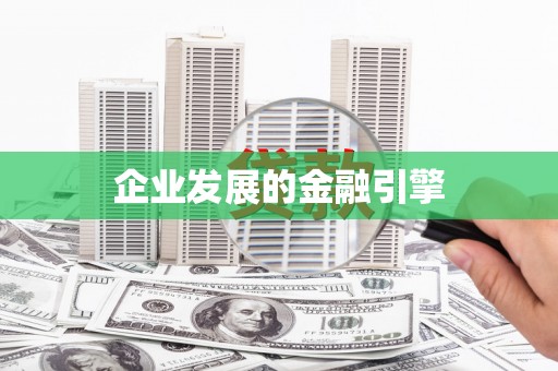 大社企业发展的金融引擎