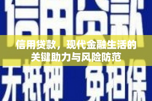 大社信用贷款，现代金融生活的关键助力与风险防范