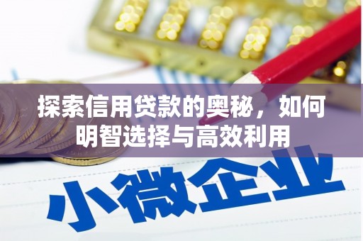 大社探索信用贷款的奥秘，如何明智选择与高效利用