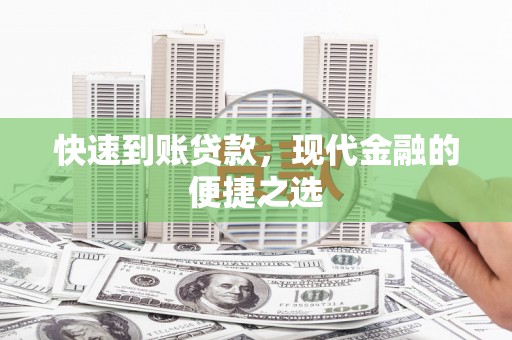 大社快速到账贷款，现代金融的便捷之选