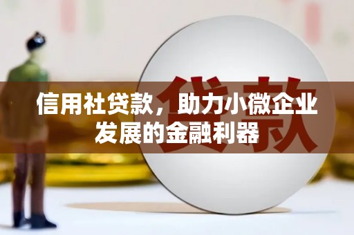 大社信用社贷款，助力小微企业发展的金融利器