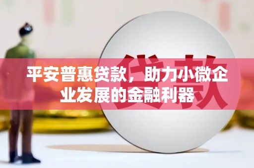 大社平安普惠贷款，助力小微企业发展的金融利器