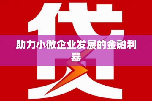 大社助力小微企业发展的金融利器