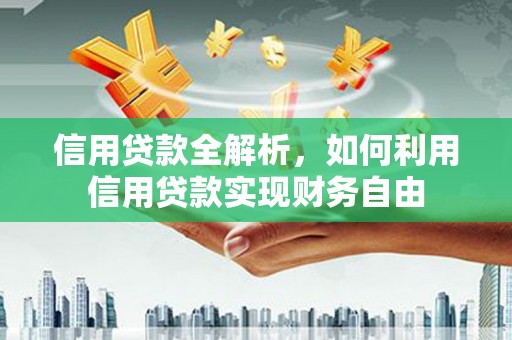 大社信用贷款全解析，如何利用信用贷款实现财务自由