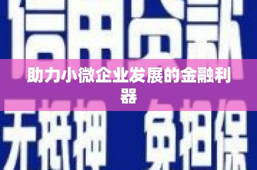 大社助力小微企业发展的金融利器