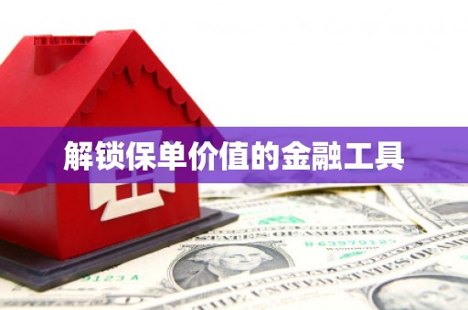 大社解锁保单价值的金融工具